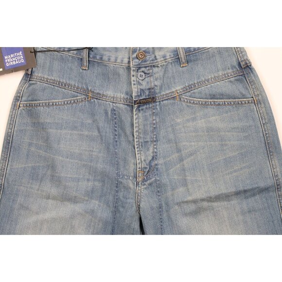 Deadstock Vintage 90s Marithe Francois Girbaud Mens 32 Baggy Denim Jean Shorts - Picture 3 of 11